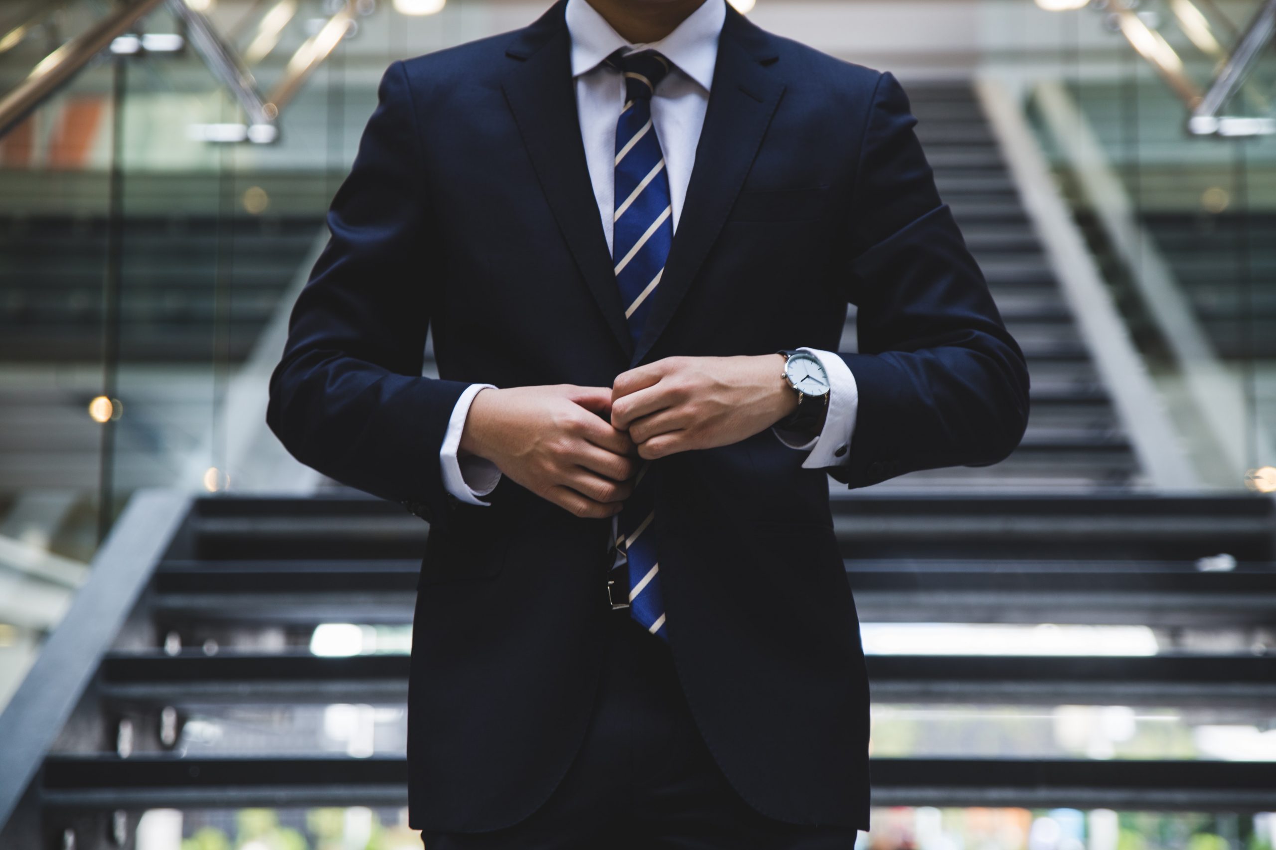 a man who has probably registered a company or who has registered a business